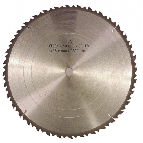 Piła tarczowa widia do ciecia wzdłużnego poprzecznego drewna 500x30 x36